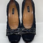 Paul Green  Black Suede Wedges 9.5 Photo 4