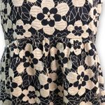 Urban Outfitters  Black Beige Floral Lace Knit Sleeveless Mini Dress Photo 3