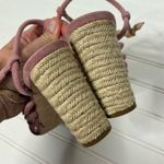 Veronica Beard  Bala Jute Suede Strappy Sandal Pink Women's Sz 8 382 Photo 7