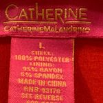 Catherine Malandrino  Coral Color Sheer Overlay Dress Photo 2