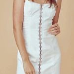 For Love & Lemons White Monika Corset Denim Mini Dress Photo 7