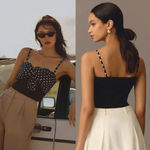 Anthropologie DOLAN Cropped Bow Sweater Tank Size Large $98 Photo 1