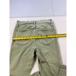 Madewell 9" High Rise Skinny Crop Button Fly Jeans Womens Size 26 Green Denim Photo 4