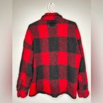 ANINE BING  Bobbi Flannel Jacket Red Coat  Size XS Photo 8