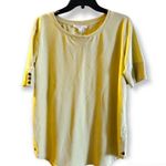Jane and Delancey Medium vintage look light yellow blouses top Photo 0