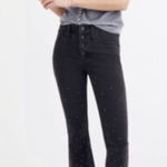Madewell Cali Demi-Boot Black Wash Jeans Photo 0