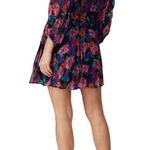 La Maison Talulah SWEET TALK Floral Chiffon Mini Dress Size Small Black Photo 2