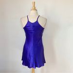 Vintage 90s Blue Reversible Cocktail Dress Size 8 Photo 3