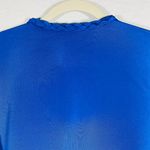 Emmelle Blue Silk Braided Neck Tie Cape Jacket Med Photo 12