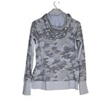 Athleta Women's M Triumph Zip Front Hoodie in Gypsum Camo Photo 2