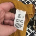 Free People NWT Bittersweet Mustard Linen Cold Shoulder Boho Top Small Photo 4