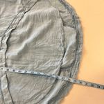 Free People  Blue Linen Cotton Collared Oversized Weekend Shirt Size Small Photo 10