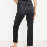 Loft High Rise Straight Crop Jeans in Washed Black  Photo 1