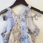 Athleta Cropped Top Womens Size M Built In Bra Padded Activewear Blue/Purple Photo 4