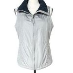 Columbia Gray Quilted Vest with High Collar Size M Photo 0