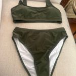 Tempt Me  Women Two Piece Scoop Neck Bikini Crop Top Swimsuit Sporty High Waisted Bathing Photo 5