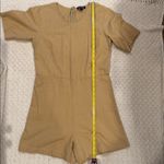 Ilana Kohn Womens Beige Short Sleeve Jumpsuit 4 Tan Photo 2