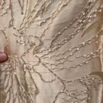 Sue Wong Nocturne Silk Beaded Halter Dress Gold Sz 8 Fringe Flapper Gatsby 30s Photo 10