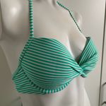 Aerie 34C small teal green halter bikini Photo 2