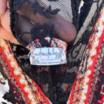 Free People  Gold Sequin Mini Dress Sleeveless V-Neck Photo 2