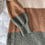 Miami for Francesca's Colorblock Long Sleeve Sweater Dress size XS Raglan Stripe Pink Photo 8