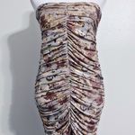 NBD Revolve Strapless Foil Mini Dress Photo 1