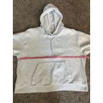 Victoria’s Secret PINK Oversized Fleece Hoodie – Light Gray – Size Large Photo 4