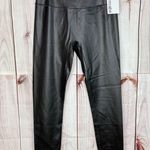 Firm Abs Breathable & Sculpting Faux Leather Pocket Leggings Photo 1