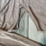 Gold Asymmetrical Puff Sleeve Cocktail Dress Photo 3