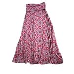 Medallion Print Flowy Maxi Skirt S Boho Free Spirit‎ Hippie Cottagecore Peasant Red Photo 6