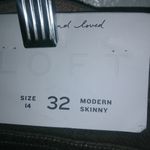 Loft 36x29 14 Velveteen Golden Polka Dot Modern Skinny Ankle Pants New! Photo 8