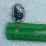Sterling Silver E Y Initial Pin Brooch Marked Anson  Oval Shape Decorative Edges Photo 10