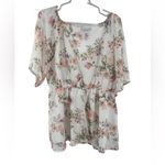 Bloomchic  plus size floral babydoll flowy sheer short sleeve 18/20 sweetheart Photo 1