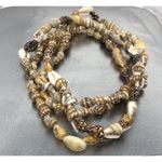 Vintage Cowrie Shell Necklaces Natural Shell Hand Made Jewelry‎ Beach Surf 32" Photo 2