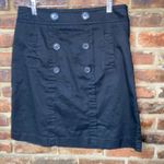 Sandro  Sportswear Black Mini Sailor Button Skirt Women's Size 10 Photo 0