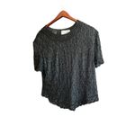 Papell Boutique  Evening Silk Beaded Top Blouse Women's XL‎ Extra Large Photo 2