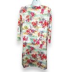 Caribbean Joe Floral Lace-Up Swim Cover Up Dress Tropical Floral Pullover Small Photo 1