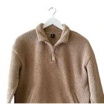 Skechers  Boxy Sherpa Fleece Pullover Sweater Sweatshirt Long Sleeves SZ S # 1762 Photo 2
