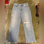 Madewell The Curvy Perfect Vintage Crop Distressed Jean Coffey Wash Size 28 Photo 3