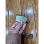 Coach Lot of 2 Leather Bag Charms Keychains Set Gold Brown Authentic Photo 2