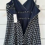 Francesca’s Trixie Quinn Ladder Trim Mini Dress NEW Medium Navy Daisy Blue Photo 9