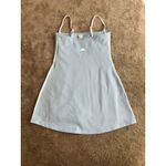 Alo Yoga Airbrush Streamlined Dress Seashell Blue White Size Medium Photo 4