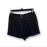 Zuliana Size Small Waist Tie Adjustable Waist Sheer Shorts. Made in USA. New Black Photo 1