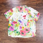 Jams World • vintage floral midi dress shirt top Hawaiian Cottage Bouquet Photo 13