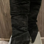 Jessica Simpson  Size‎ 8.5 M Angie Black Split Suede Heeled Boots Over The Knee Photo 0