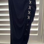 Veronica Beard NWT  Marlow Lace Up Skirt Navy Blue $395 Photo 0