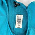 Torrid NWT  Aqua Blue Lightweight French Terry Off Shoulder T Shirt Belt Dress 3X Photo 8