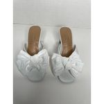 LC Lauren Conrad Lauren Conrad Memory Foam Comfort Heels White Bows Bridal Graduation Size 5 Photo 2