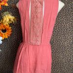 Doe & Rae ✅3/$30✅ NWT  Brick Red Sweetheart Chest Tie with Open Embroidered Back | LARGE Photo 3