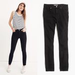 Madewell Washed Black 9” High Rise Skinny Jean in Lunar Wash Size 25 Photo 3